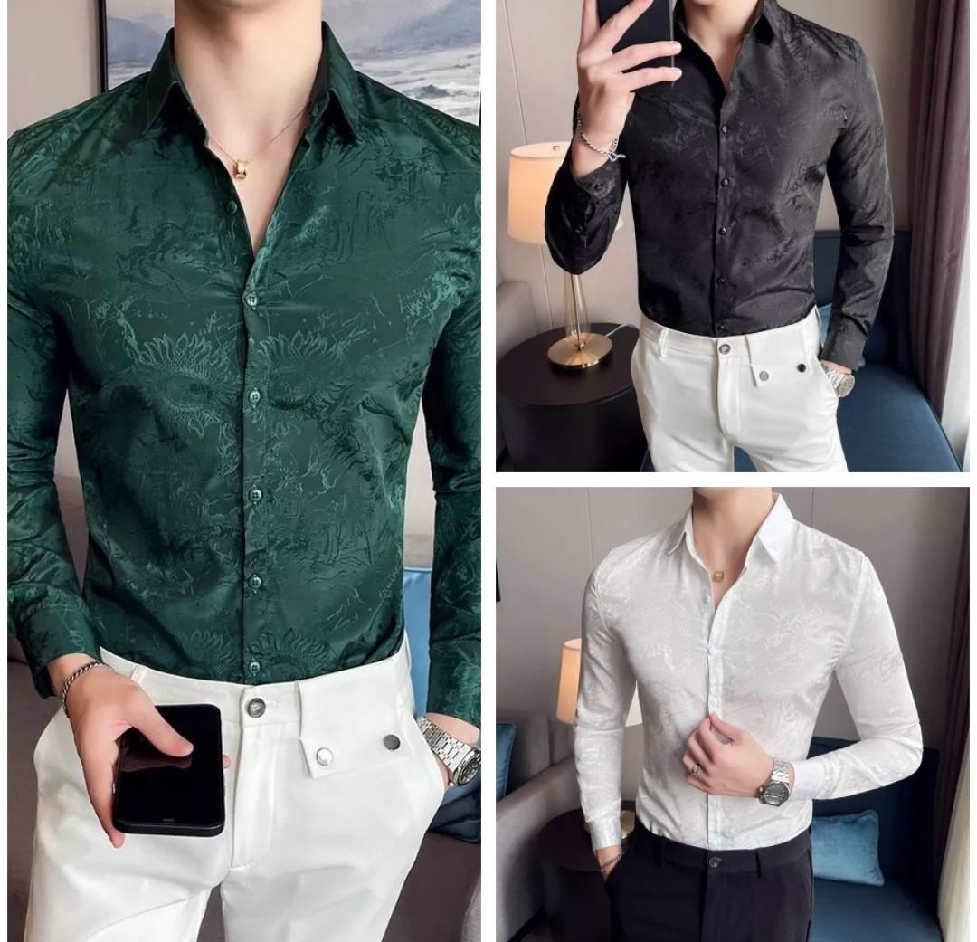 Slim fit mens shirts clearance