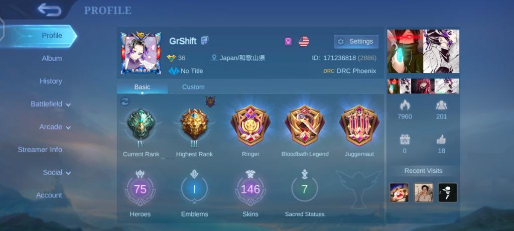 Mobile Legends Account High Elo, Video Gaming, Video Games, Others on  Carousell