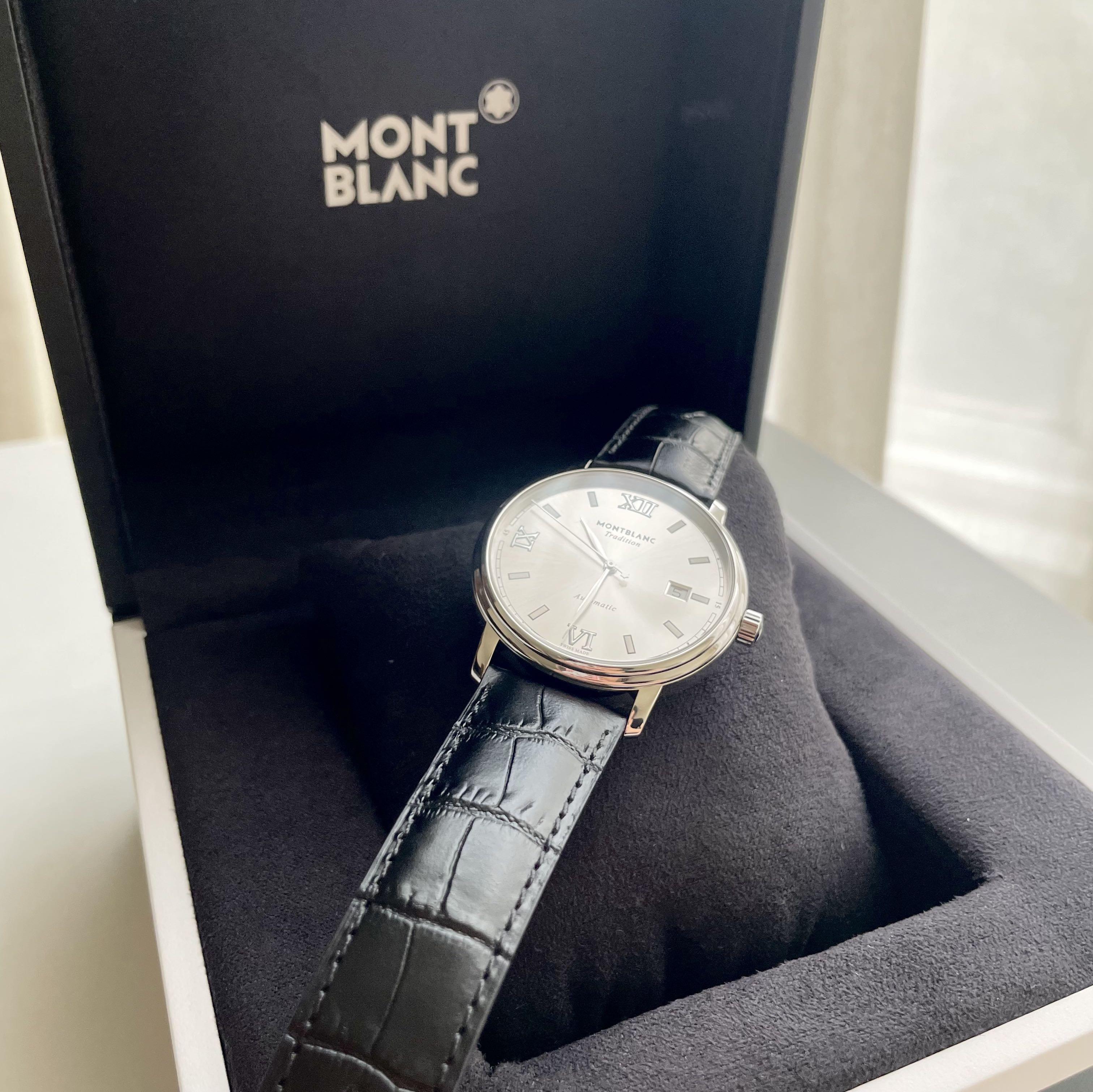 Mont Blanc SQ Singapore Airlines Limited Edition Automatic Star Traditional Steel 40mm Leather Strap 7542 OLMK1V4P8