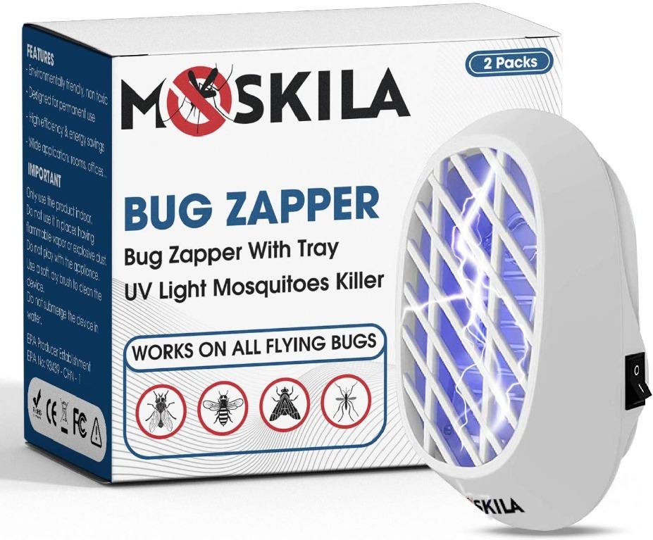 Fly Killers for The Home Indoor Fly Traps Indoor for Home Use Fruit Fly Traps Indoor Bug Killer ASSCA 2 Packs Bug Zapper Indoor Fly Catcher Indoor Fly Zapper Indoor Fly Zapper Electric