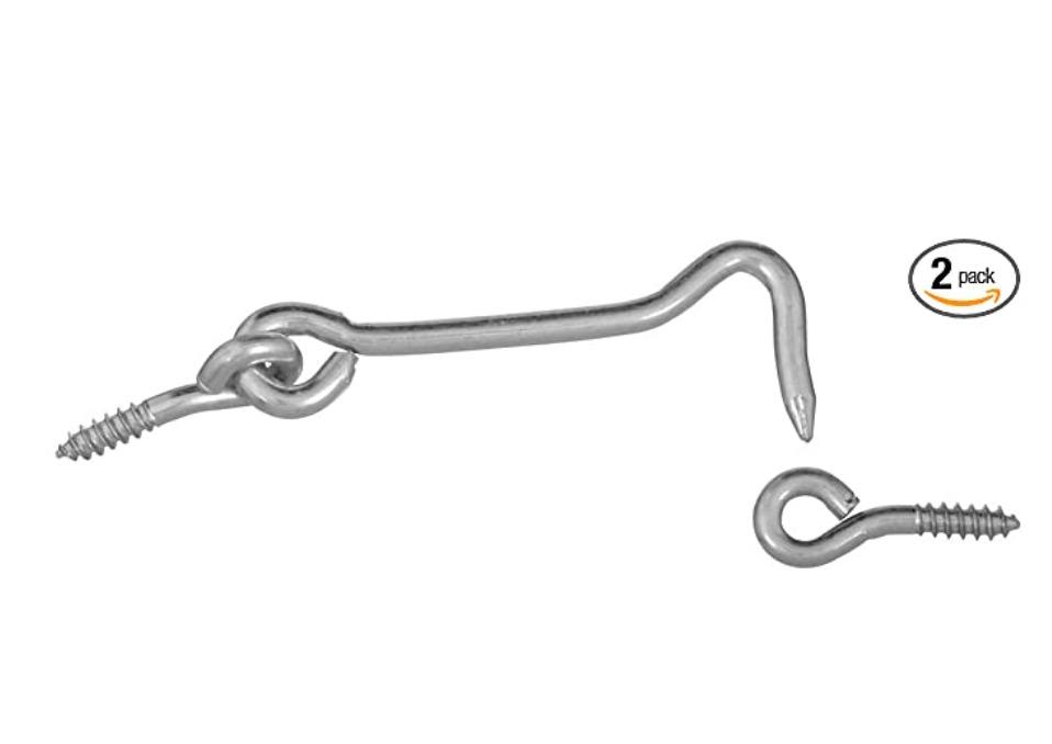National Hardware N117994 V2000 Hooks & Eyes in Zinc plated, 2 pack,3