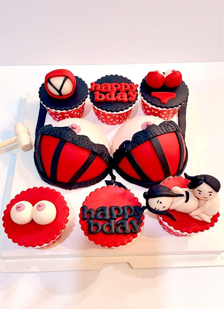 Naughty cake/bra cake/pinata/knock knock cake