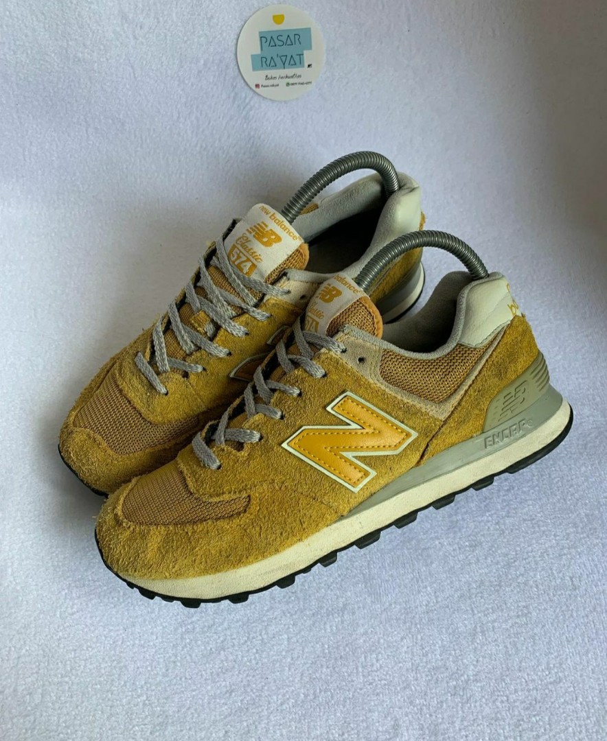 New balance 574 classic yellow outlet