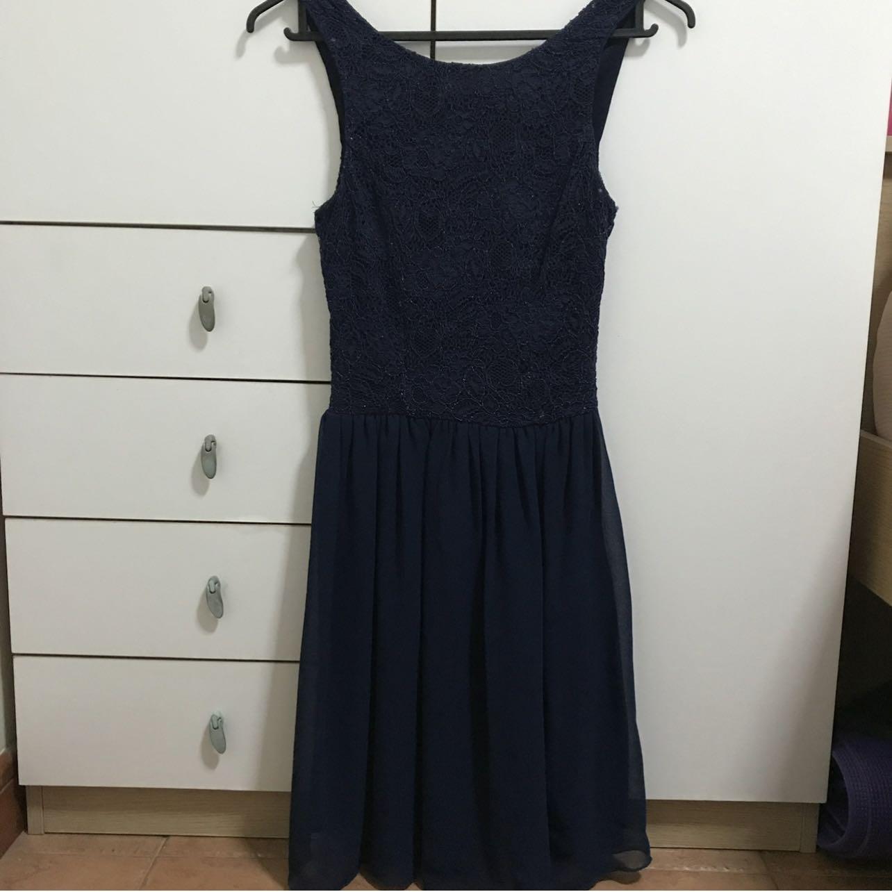 New Look Navy Blue Lace Dress Women s Fashion Dresses Sets