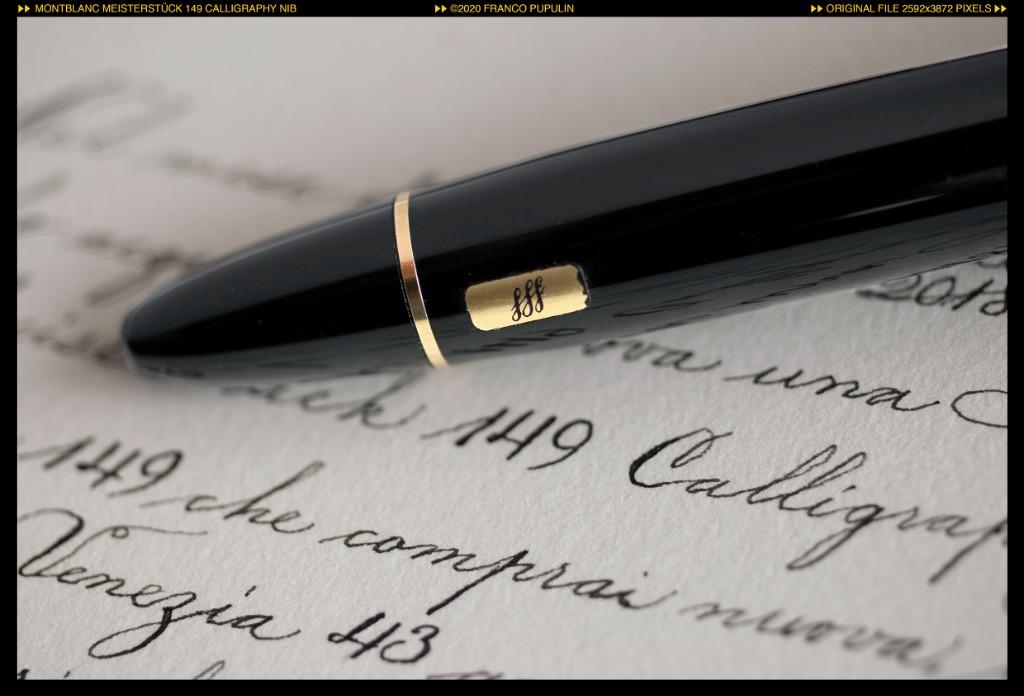 Montblanc 149 calligraphy best sale nib