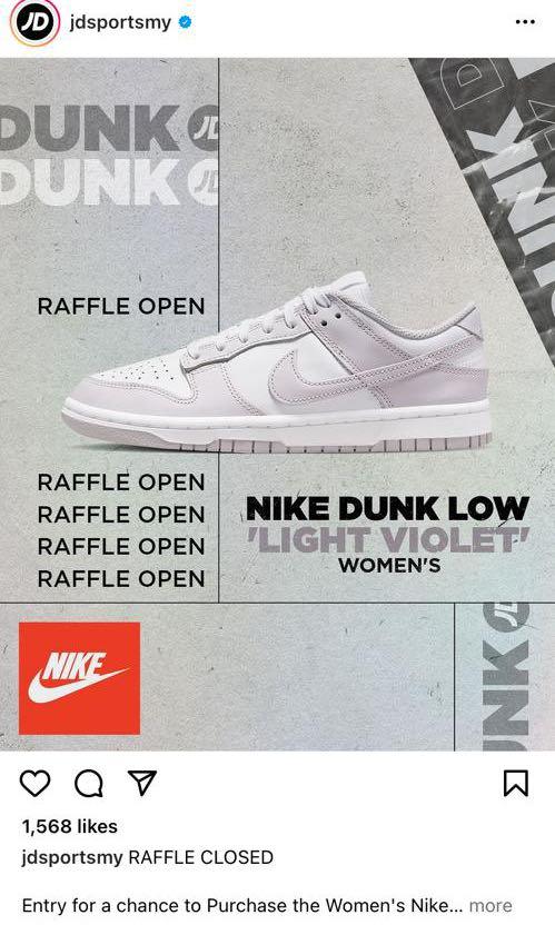 Nike Dunk Low Light Violet, Men's Fashion, Footwear, Sneakers on Carousell