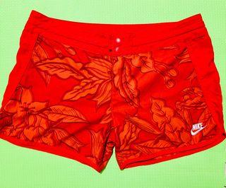 Nike Hawaiian Floral Fire Red Board Shorts size L