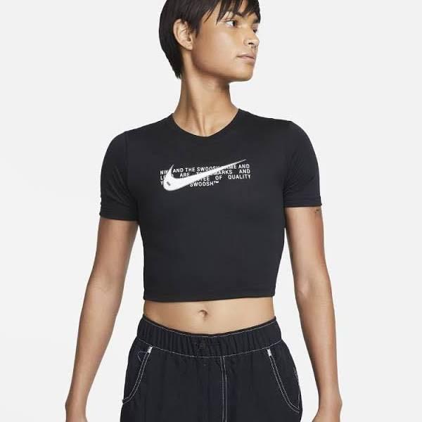 Nike swoosh crop crew best sale