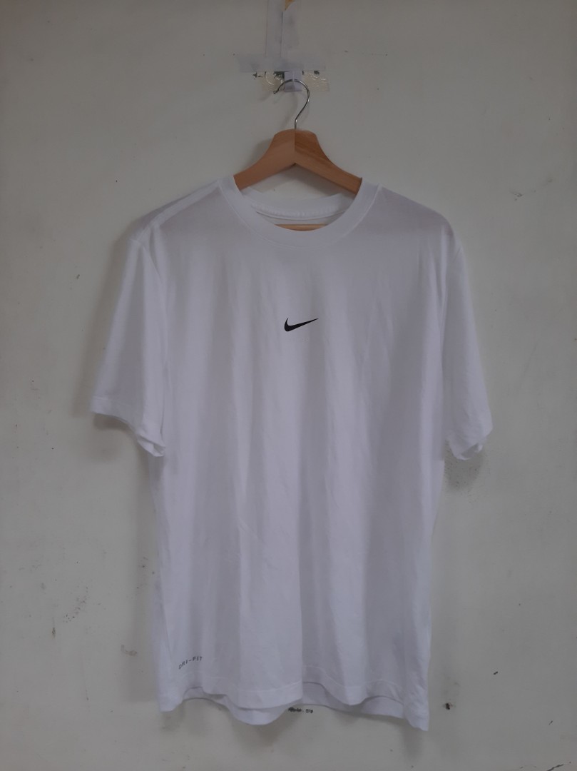 white nike men shirt