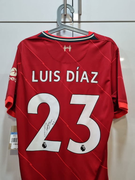 Liverpool FC Signed Luis Diaz A2 Print  Autograph Memorabilia – Anfield  Shop