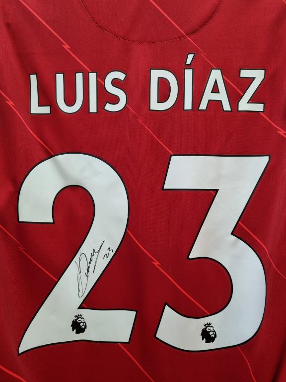 Liverpool FC Signed Luis Diaz A2 Print  Autograph Memorabilia – Anfield  Shop