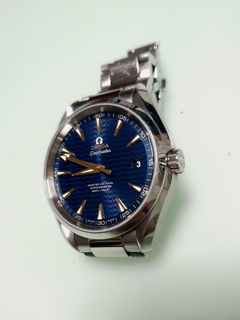 Omega Seamaster Aqua Terra Blue Wave Dial 41.5mm