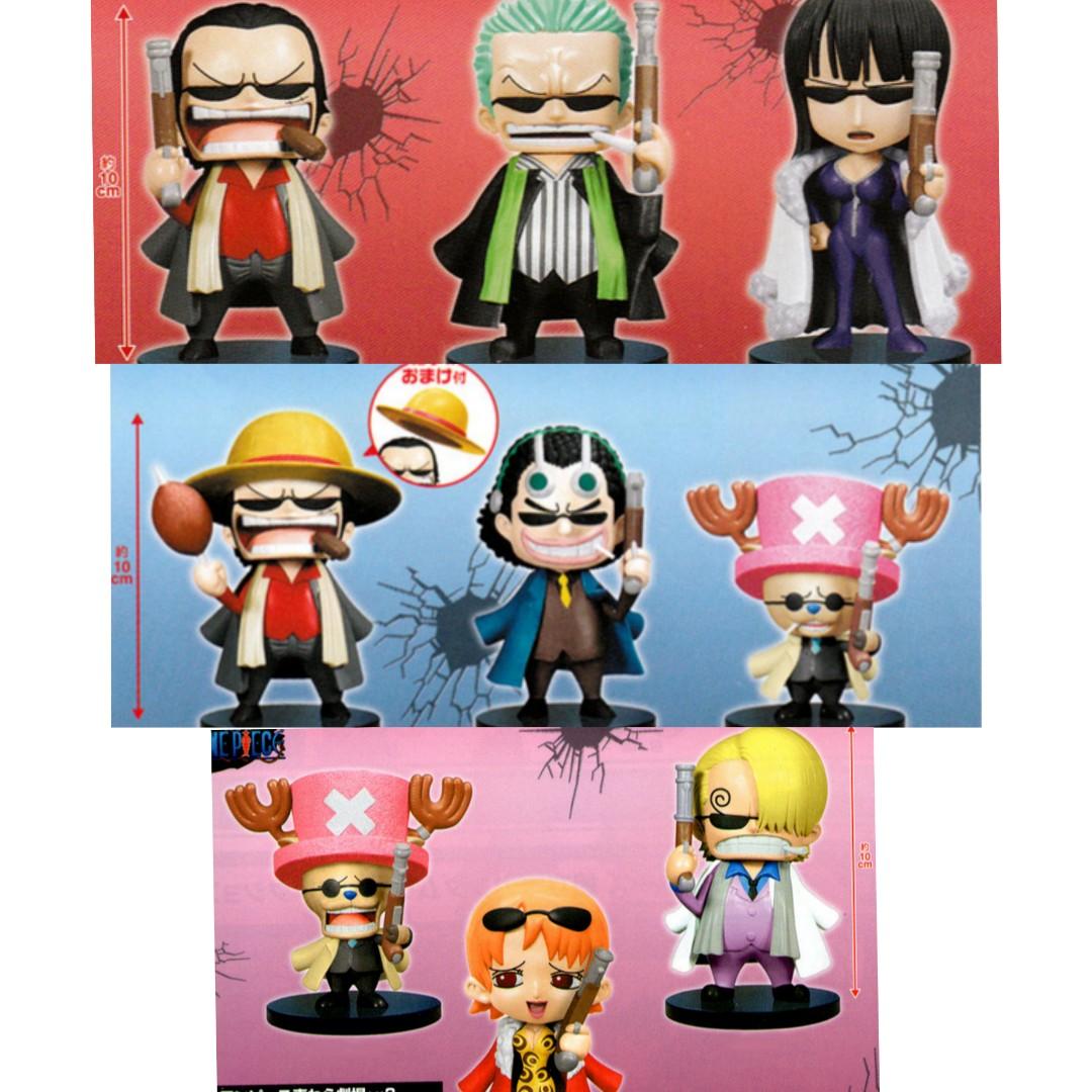 One Piece Ready Made Mugiwara Theatre Jingi-Nai Time Figures Volume 1, 2, 3  *FULL