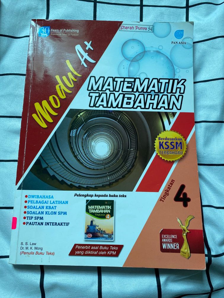 pan asia modul A+ matematik tambahan tingkatan 4 SPM, Hobbies & Toys