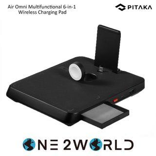 PITAKA Air Omni Multifunctional 6-in-1 Wireless Charging Pad with Apple Watch Charging Mount