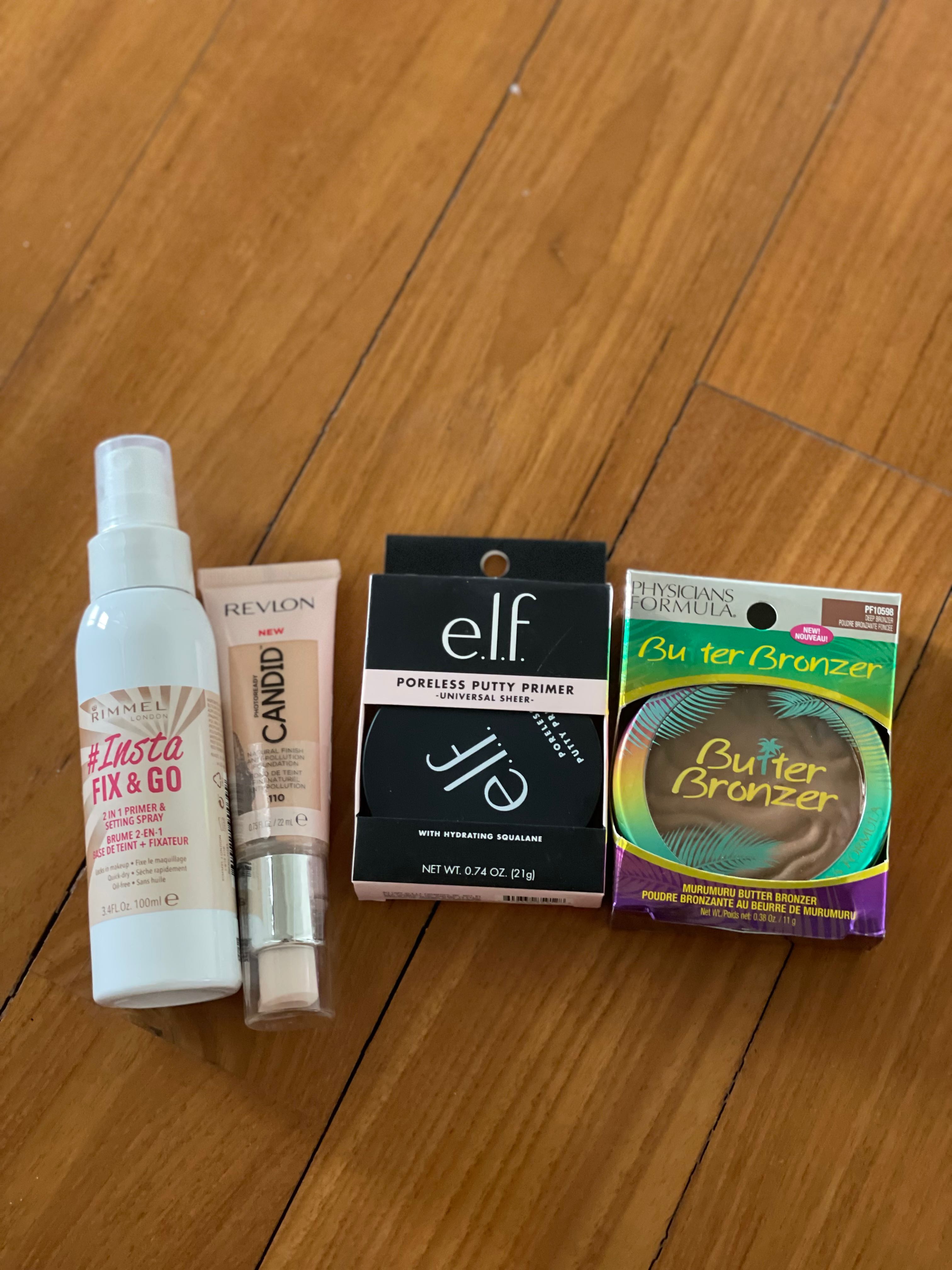 Primer, foundations bronzer and setting spray (ALL NEW), Beauty