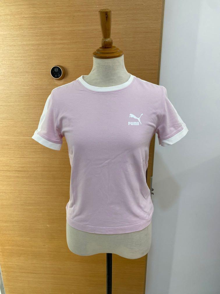 Puma pink discount t shirt