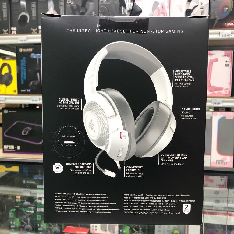 Razer kraken hot sale mercury edition