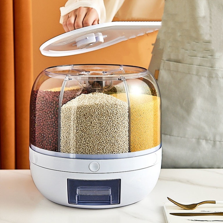 Rice bucket storage grain storage Kitchen Rice Dispenser Storage ...