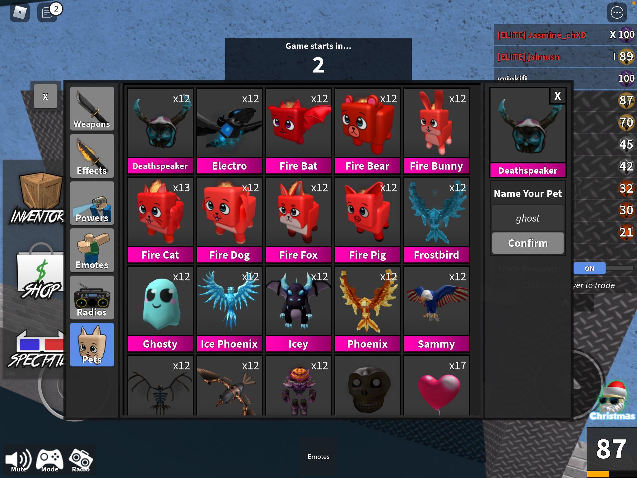 Ghost, Trade Roblox Murder Mystery 2 (MM2) Items