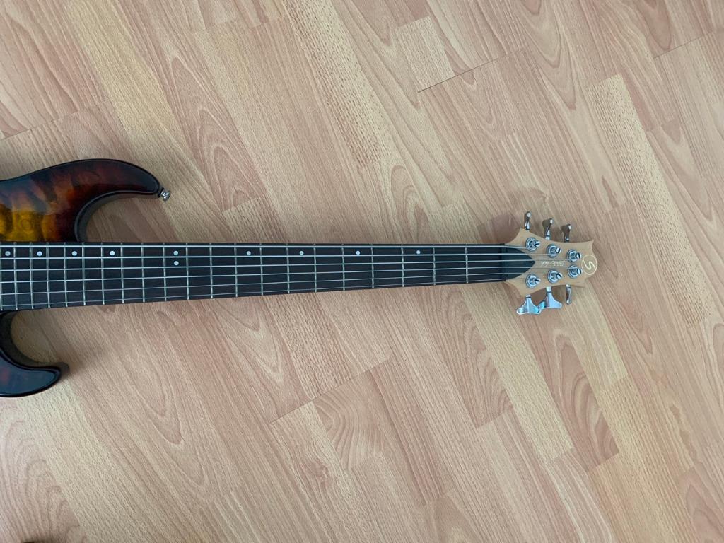 Samick Greg Bennett Electric Bass Guitar 6-Strings Active Pickups (Category: Musical Instruments) located in Mandaluyong City. Submitted by muzking2 (Listing ID 1154570202, Image 2). Description: It is July 12, 2025. I am putting this back on for sale. This is Samick Greg Bennett Fairlane Electric Bass Guitar 6-Strings Active Pickups. Sounds very solid and relatively easier for me to play than other 6 string bass. Good for the new to 6 string bas