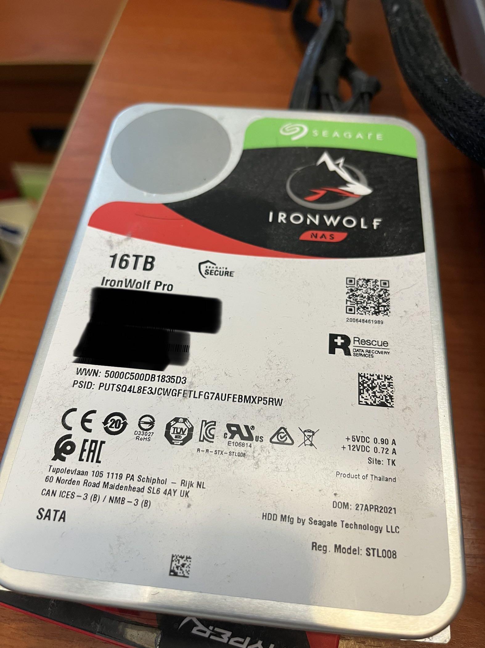 16TB HDD Seagate ironwolf pro - 1