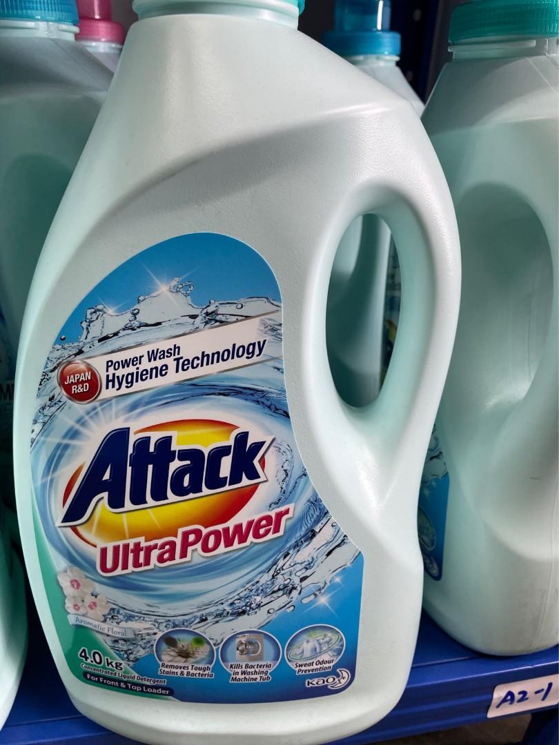 SG Ready Stock KAO Jie Ba deep super strong cleaning detergent Hand washing  machine wash 4kg 花王洁霸深层超强力清洁洗衣液无磷弱酸手洗机洗4kg, Furniture & Home Living,  Cleaning & Homecare Supplies, Detergents on Carousell