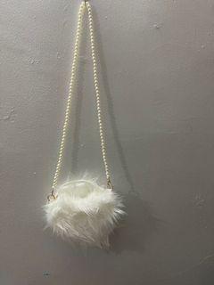 Shein pearl fluffy handbag