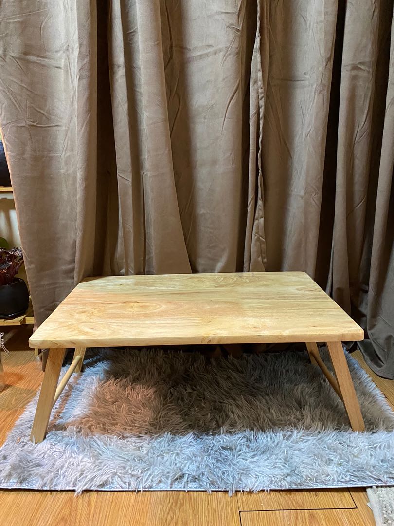 SOLID WOOD Japanese folding table / computer table / coffee table