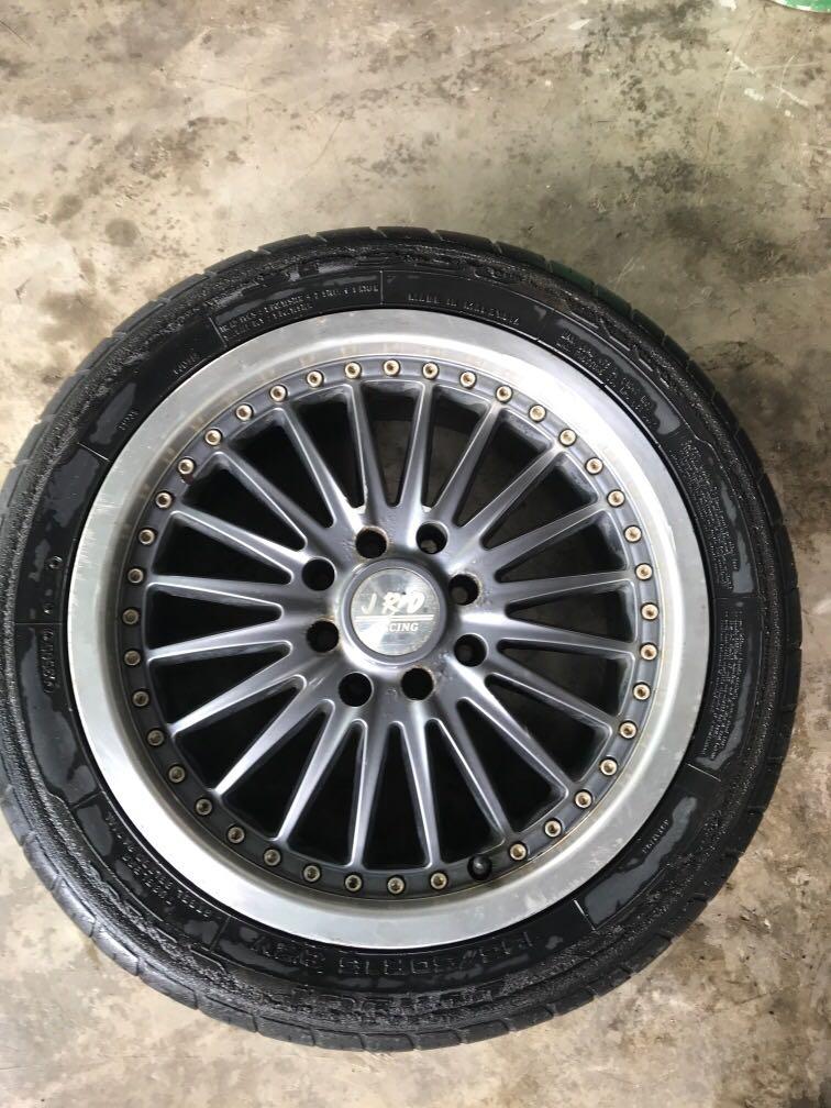 Sport rim 15’ JRD pcd 100 n 114.3, Auto Accessories on Carousell