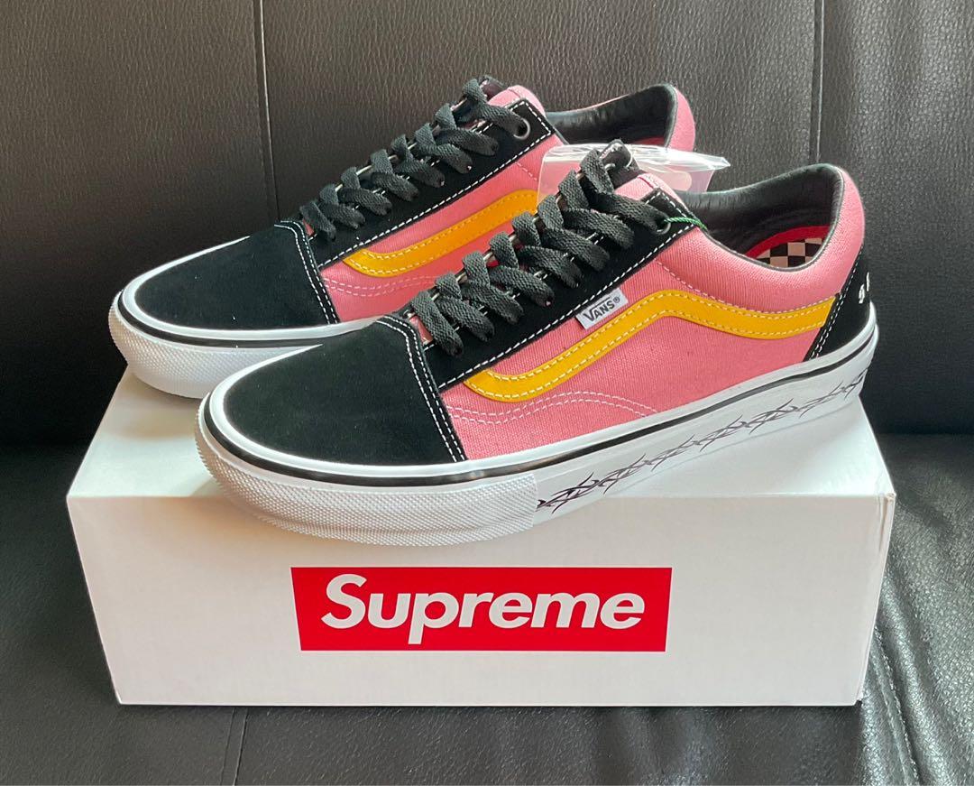 Supreme Vans Skate Old Skool Tribal Black Pink (US.10 UK.9 EU.43