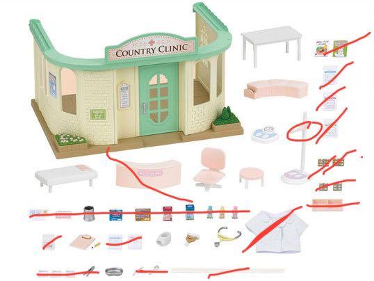 Sylvanian Families Clinic USED Hobbies Toys Toys Games on