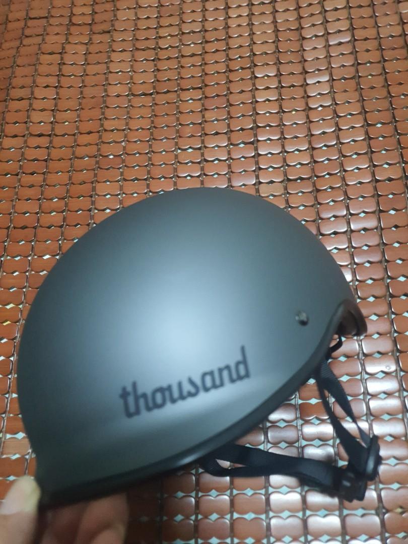 thousand stealth black helmet