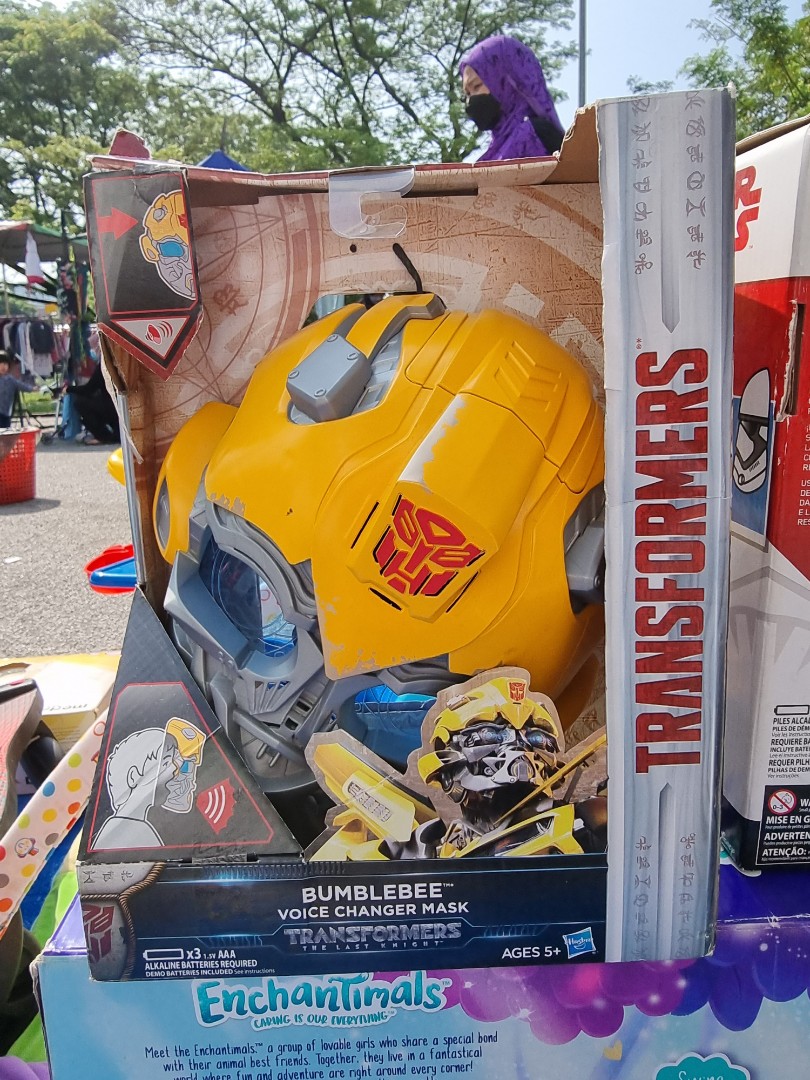 Transformers Bumblebee Voice Changer Mask, Hobbies & Toys, Toys & Games