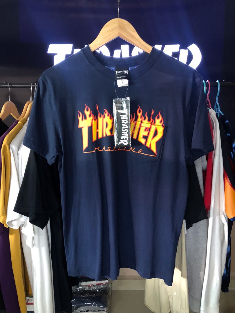 Thrasher Pocket Tee, Men's Fashion 