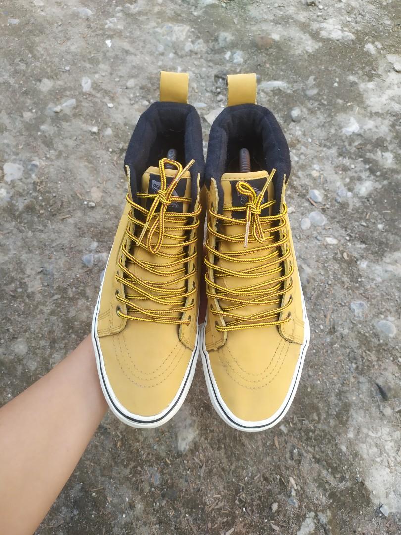 Vans sk8 hi sales mte honey leather