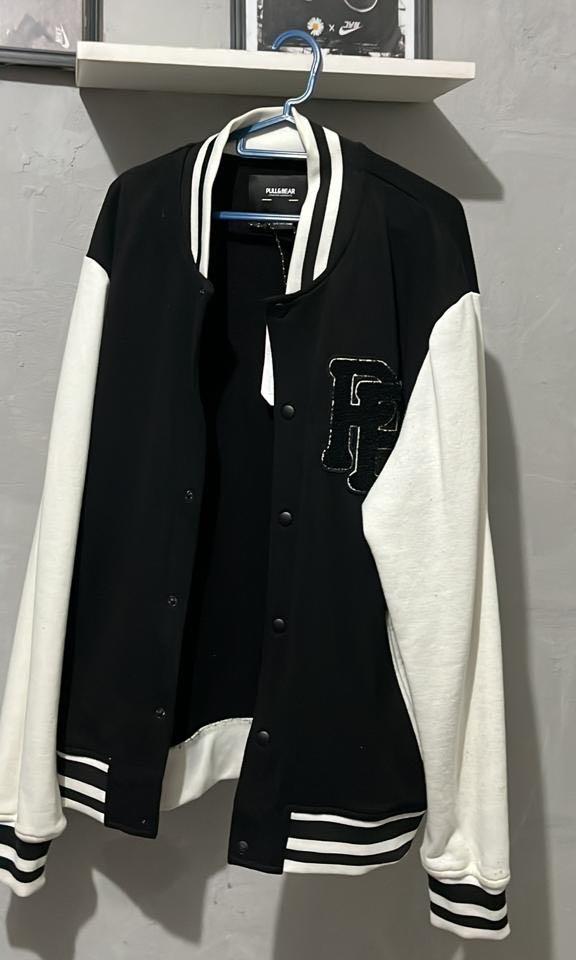 Varsity Jacket Pull and Bear, Men's Fashion, Coats, Jackets and