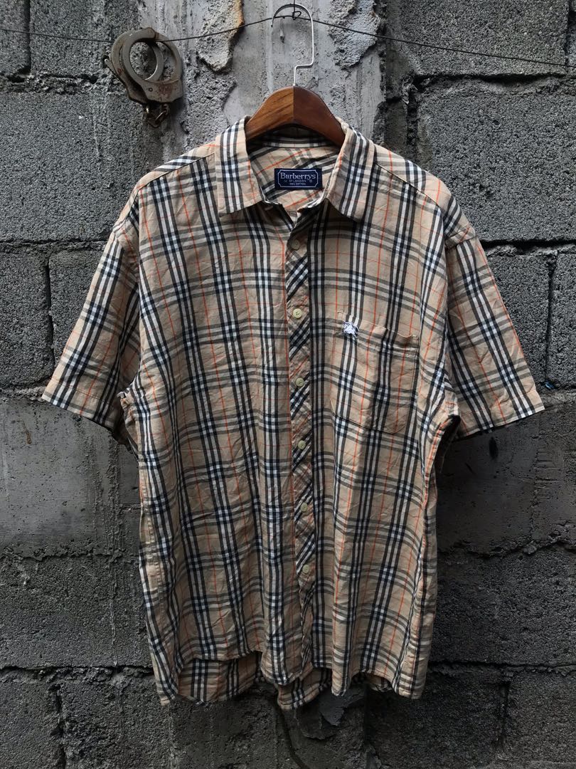 Burberry plaid deals button down