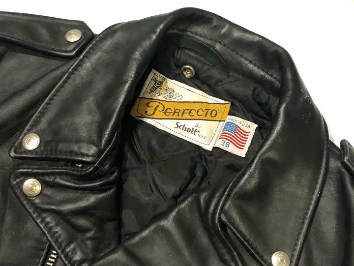Vintage Mid 1990s Schott “Perfecto” Lot 618 Biker Leather Jacket