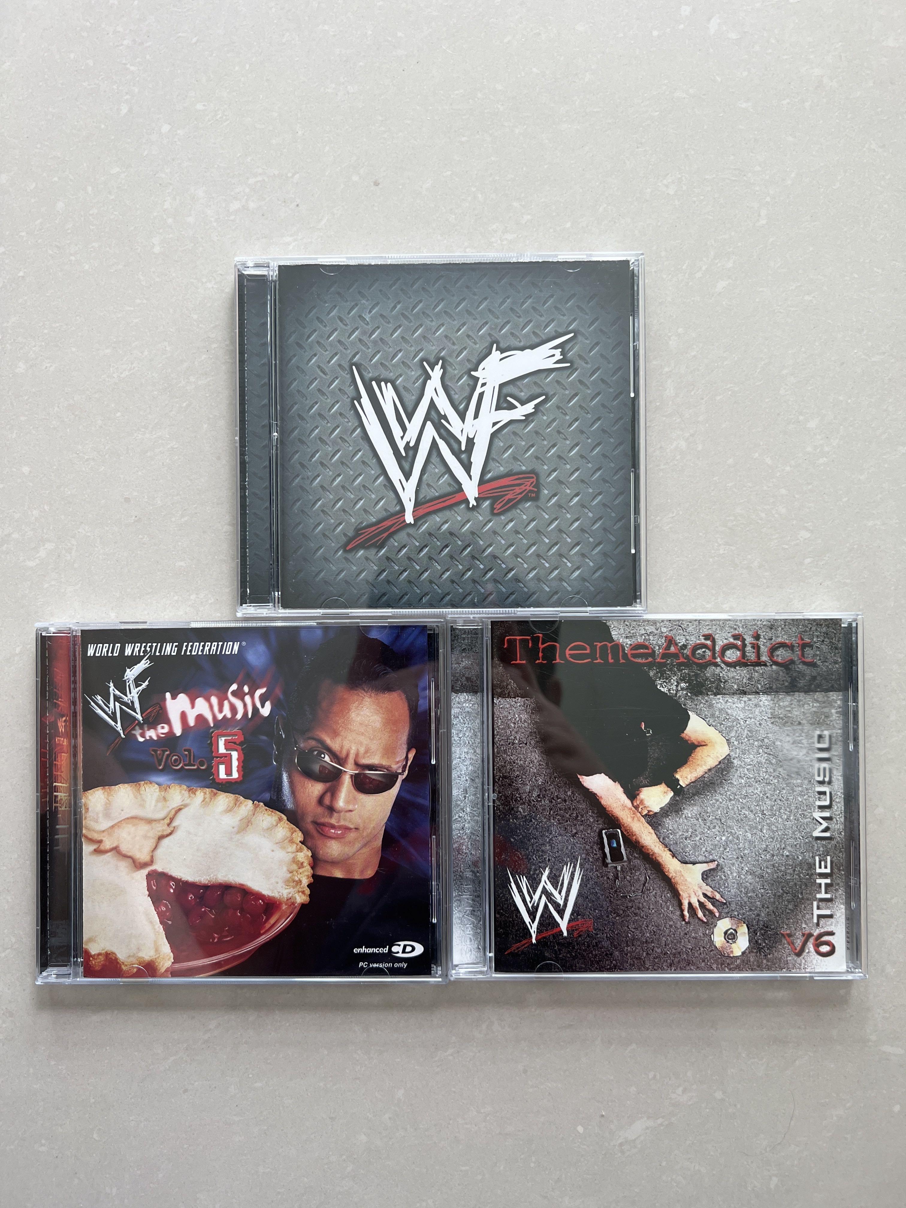 WWF WWE The Music Vol.3, Vol.5 & Vol.6 CDs set of 3, Hobbies & Toys