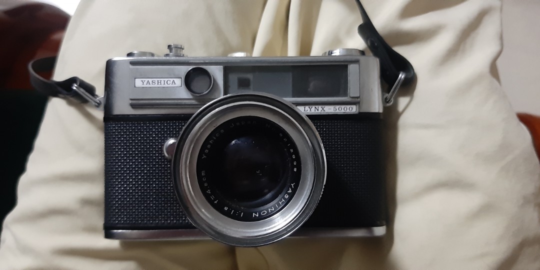 Appareil Photo Yashica Lynx 5000 - 35 Mm Vintage - Noir Avec étui - Occasion