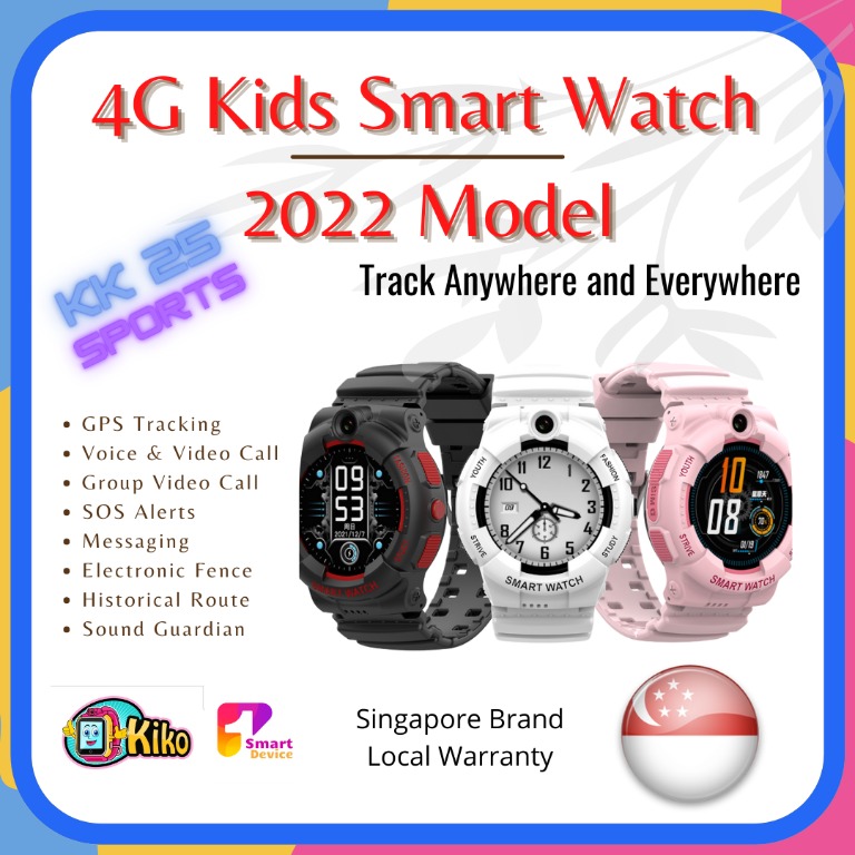 4G Kids Elderly Smart Watch Phone with GPS Tracker Global Watch for  Children Real Time Tracking Video Phone Call Text Voice Message School Mode  SOS
