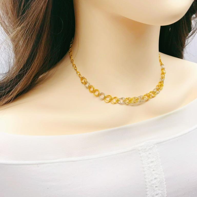 Gold rhodium necklace sale
