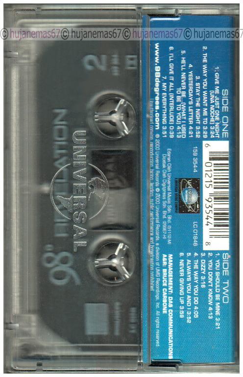 98° DEGREES - Revelation 2000 UNIVERSAL MUSIC ORIGINAL CASSETTE (POP / R&B  VOCAL), Hobbies & Toys, Music & Media, CDs & DVDs on Carousell