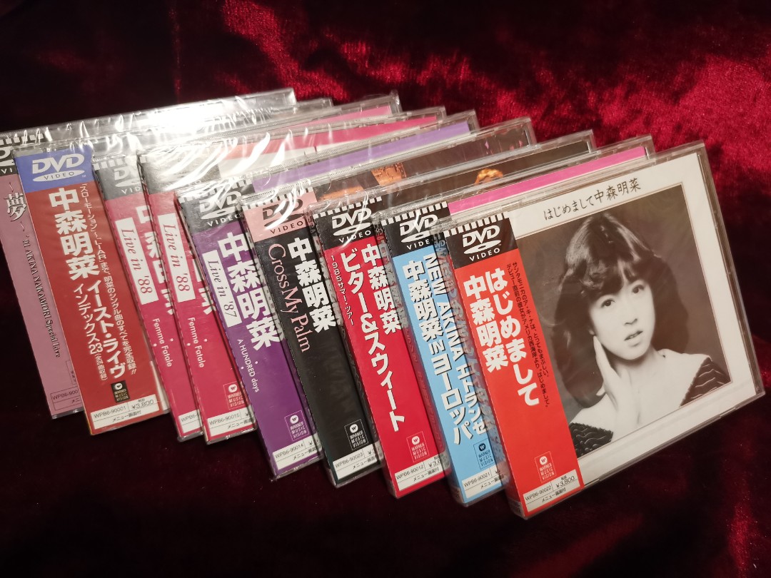 中森明菜- 錯體版DVD set, 興趣及遊戲, 收藏品及紀念品, 日本明星