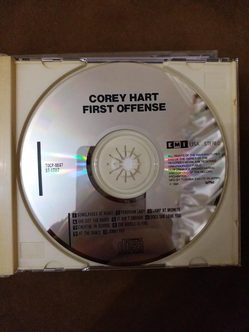 日版 Corey Hart First Offence; Sunglasses at night, 興趣及遊戲, 音樂樂器 & 配件, 音樂與