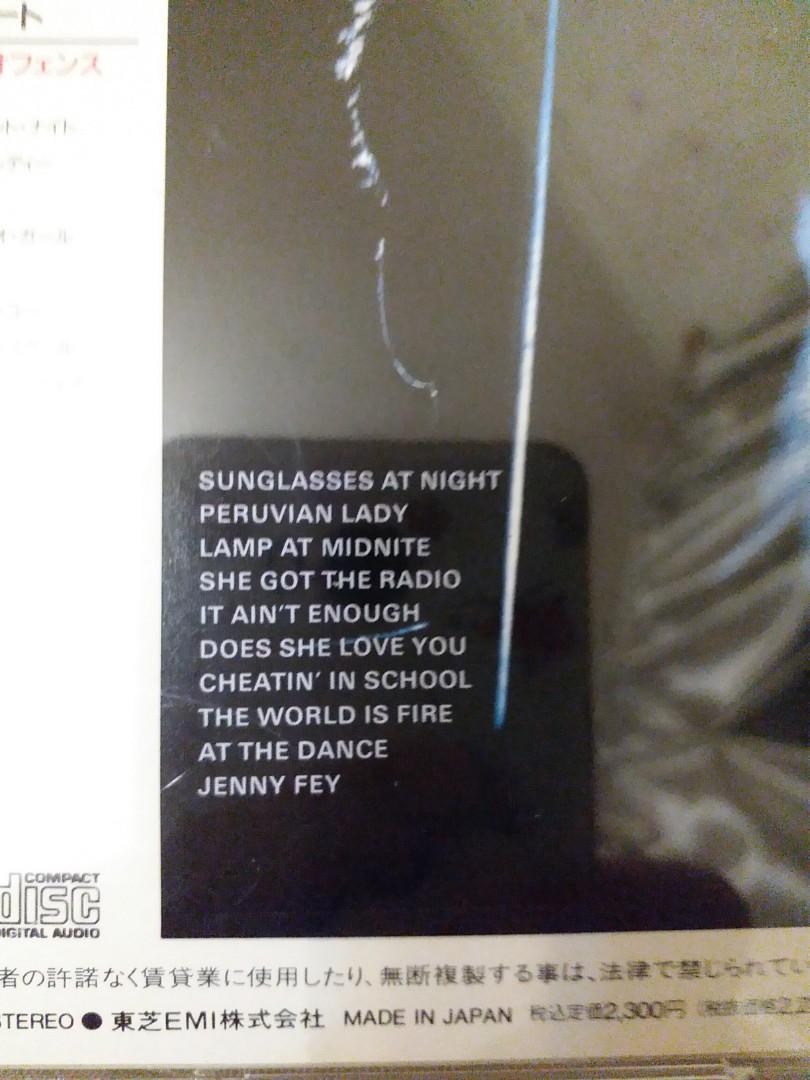 日版 Corey Hart First Offence; Sunglasses at night, 興趣及遊戲, 音樂樂器 & 配件, 音樂與