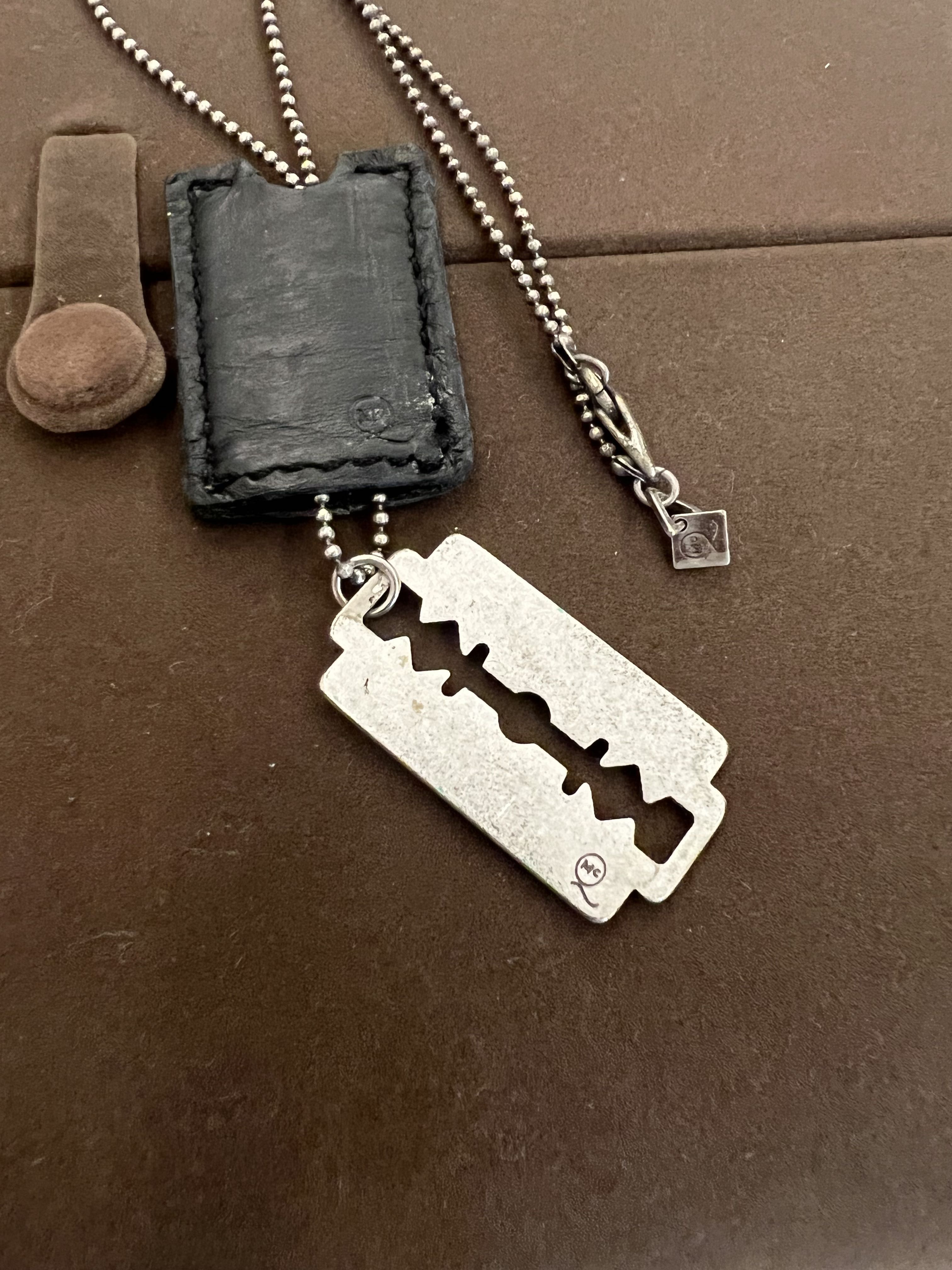 SALE Alexander McQueen Razor Blade Necklace Luxury Accessories