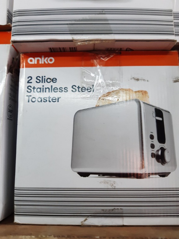 Anko 2 Slice Stainless Steel Toaster, TV & Home Appliances, Kitchen