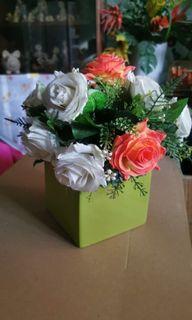 Artificial Flower arrangements (vase included)